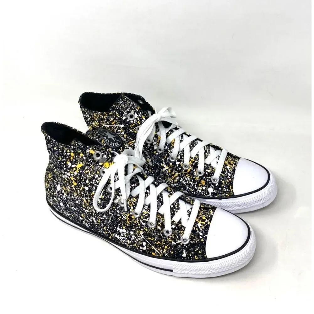 Converse Unisex Chuck Taylor‎ All Star Hi Shoe Size 9 Men Black /Yellow A00468F